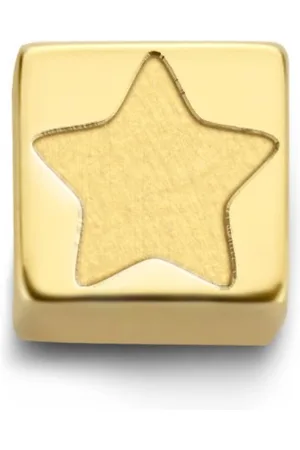 Brandfield Isabel Bernard Le Marais Felie 14 karaat gouden kubus bedel met ster IB350053