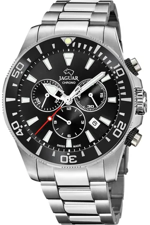 Brandfield Jaguar - heren horloge - zilverkleurig met band