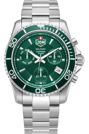 Brandfield JDM Military - heren horloge - zilverkleurig met band