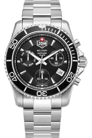 Brandfield JDM Military - heren horloge - zilverkleurig met band