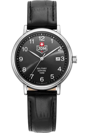Brandfield JDM Military - heren horloge - zilverkleurig met band