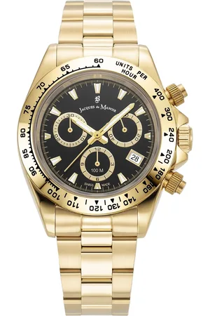 Brandfield Jacques du Manoir - heren horloge - goudkleurig met band