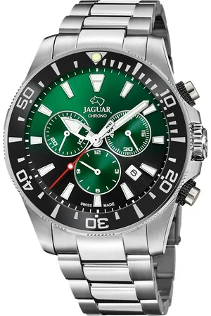 Brandfield Jaguar - heren horloge - zilverkleurig met band