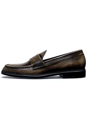 Brandfield Isabel Bernard Vendôme Blandine mokka loafers van spazzolato leer IB51015-639
