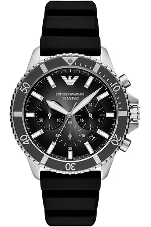 Brandfield Emporio Armani - heren horloge - zilverkleurig met band