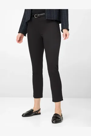 Brax Dames Broek Style LAVINA ZIP 6/8 BLACK