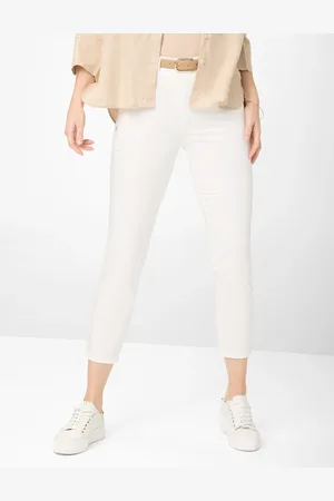 Brax Dames Broek Style LAVINA ZIP 6/8 WHITE