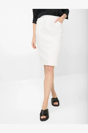 Brax Dames Rok Style PAMINA SKIRT WHITE