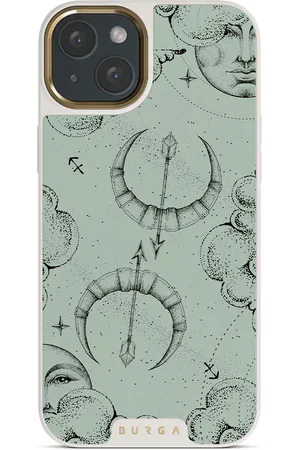 BURGA Sagittarius - iPhone 14 Hoesje, Elite Light (MagSafe) / Gold / Turkoois