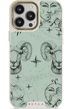BURGA Aries - iPhone 14 Pro Max Hoesje, Elite Light (MagSafe) / Gold / Turkoois
