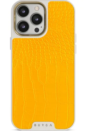 BURGA Canary Yellow - iPhone 14 Pro Hoesje, Elite Light (MagSafe) / Gold