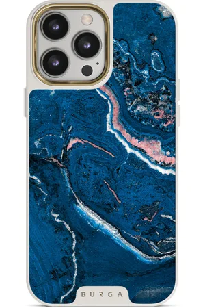 BURGA Blue Lagoon - iPhone 14 Pro Max Hoesje, Elite Light (MagSafe) / Gold