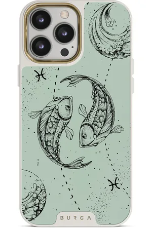 BURGA Pisces - iPhone 13 Pro Hoesje, Elite Light / Gold / Turkoois