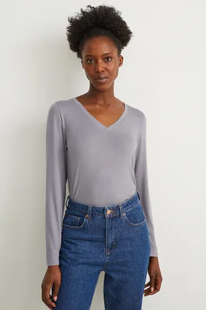 C A dames lange mouwen shirts KLEDING