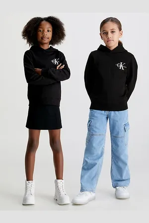 Calvin Klein Relaxed hoodie met logo voor kinderen