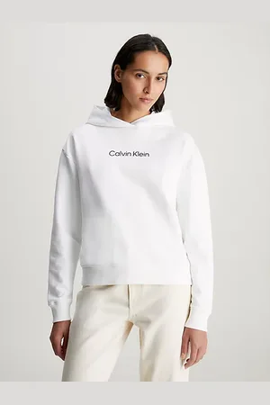 Calvin Klein Hoodie van badstofkatoen met logo