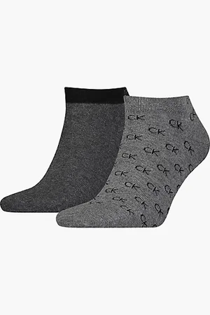 Calvin Klein 2 Pack Logo Ankle Socks - - - Men - 39-42