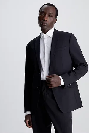 Calvin Klein Slim single-breasted wol stretch colbert