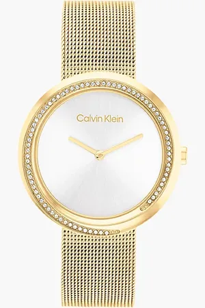Calvin Klein Crystal Twisted lunette horloge