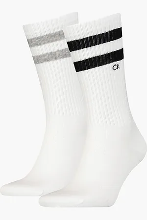 Calvin Klein 2-pack gestreepte crew sokken
