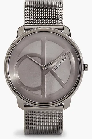 Calvin Klein Monogram logo mesh armband horloge