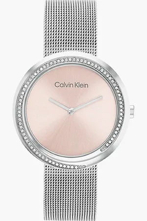 Calvin Klein Crystal Twisted lunette horloge