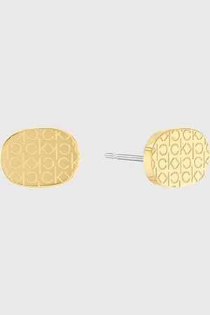 Calvin Klein Monogram logo stud-oorbellen