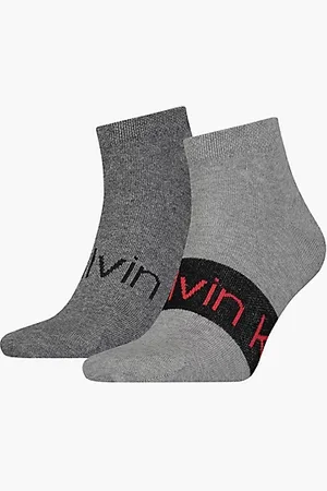 Calvin Klein 2 Pack Logo Ankle Socks - - - Men - 39-42