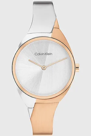 Calvin Klein Tweekleurig dynamisch bangle horloge