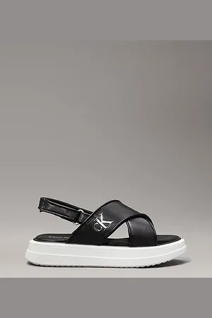 Calvin Klein Satin plateausandalen voor kinderen