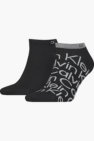 Calvin Klein 2 Pack Logo Ankle Socks - - - Men - 39-42