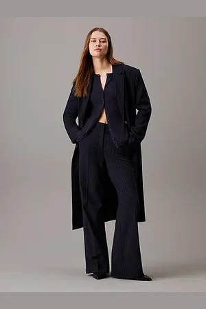 Calvin Klein Oversized pinstripe getailleerde jas