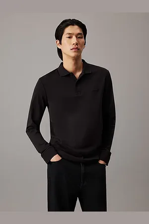 Calvin Klein Slim polo met lange mouwen
