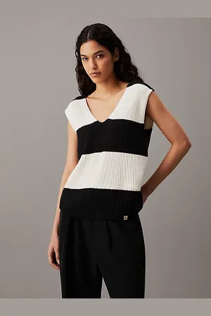 Calvin Klein Grof geribbeld gilet van katoen