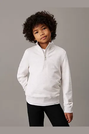 Calvin Klein Relaxed sweatshirt met rits voor kinderen