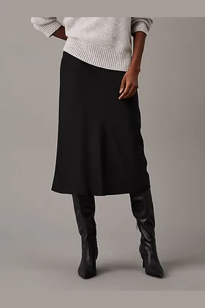 Calvin Klein Slim crêpe midirok