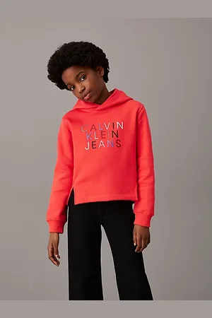 Calvin Klein Vierkante hoodie met logo