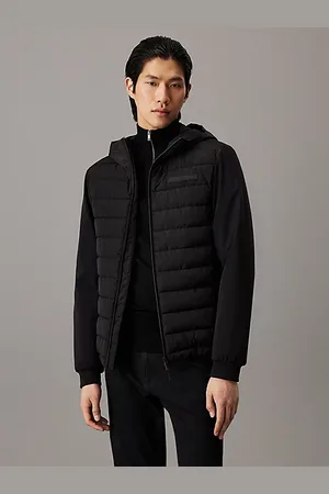 Calvin Klein Technisch twill jack met capuchon