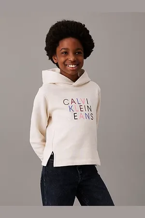 Calvin Klein Vierkante hoodie met logo