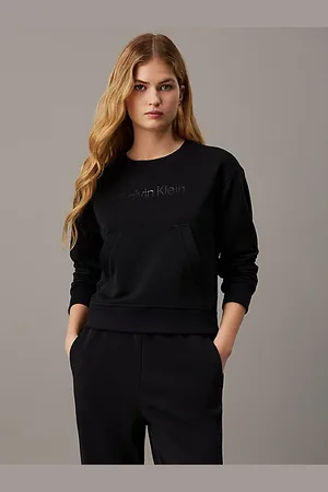 Calvin Klein Badstoffen sweatshirt met zakje