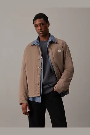 Calvin Klein Relaxed gewatteerd overhemdjack