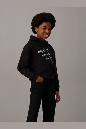 Calvin Klein Boxy grafisch hoodie met logo