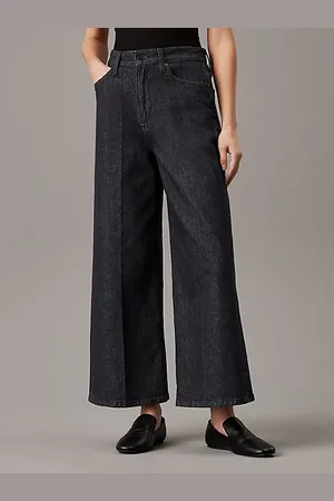 Calvin Klein High Rise Wide Enkellange Jeans