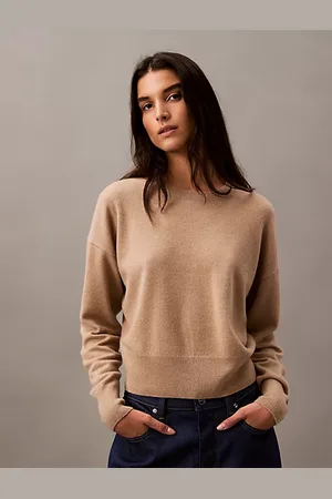 Calvin Klein Kasjmieren trui met ronde hals