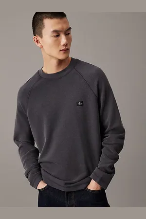 Calvin Klein Relaxed T-shirt met wafelstructuur en lange mouwen