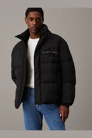Calvin Klein Oversized chenille pufferjack met logo