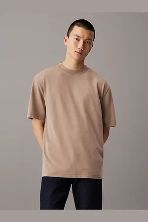 Calvin Klein Relaxed T-shirt van gewassen katoen