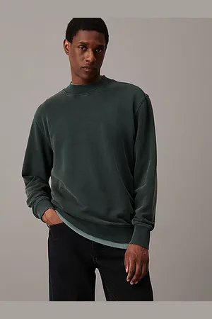 Calvin Klein Badstoffen sweatshirt van gewassen katoen