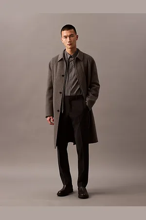 Calvin Klein Slim broek van wolmix