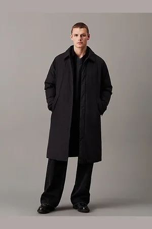 Calvin Klein Gewatteerde katoenen nylon car coat